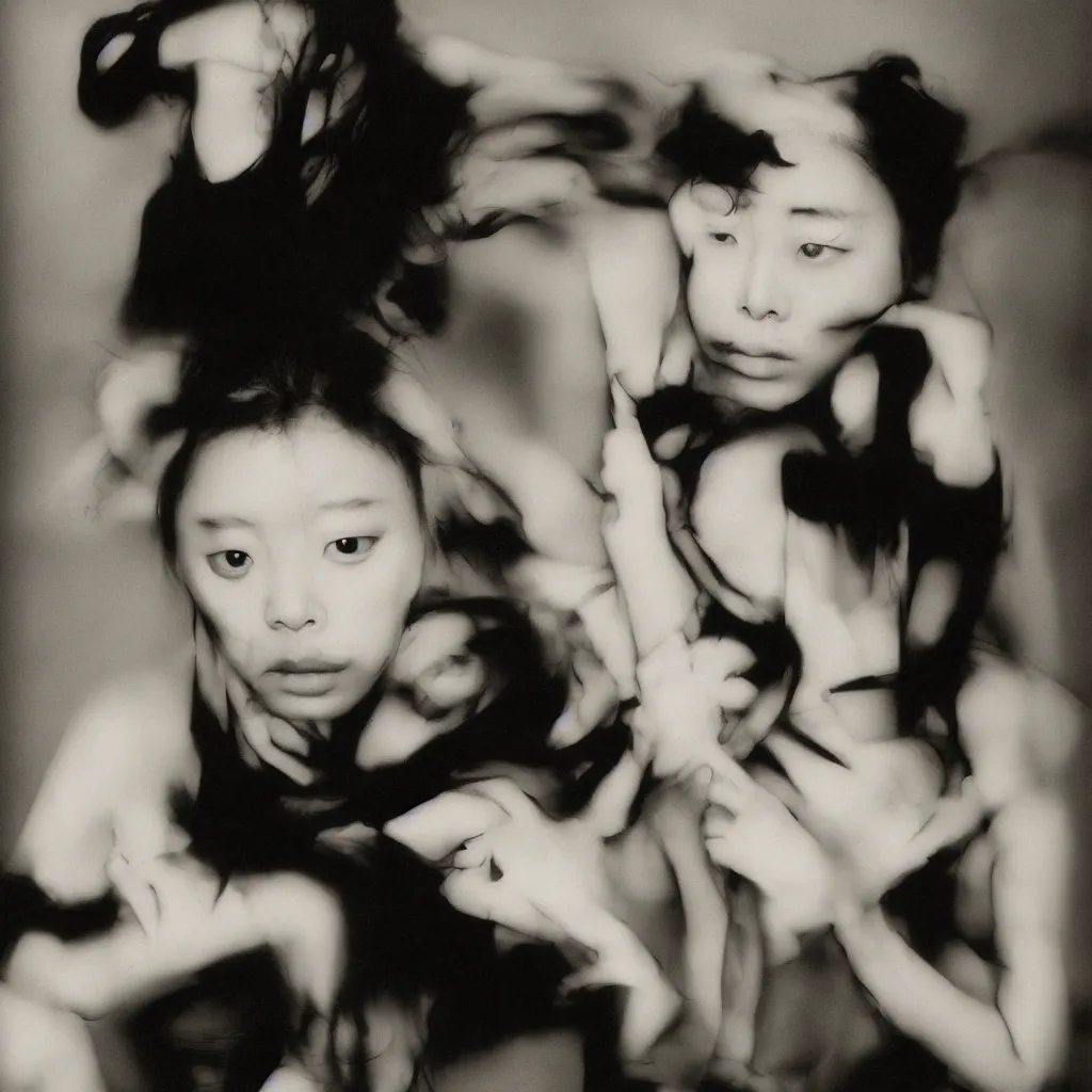 Image similar to portrait phots by Nobuyoshi Araki