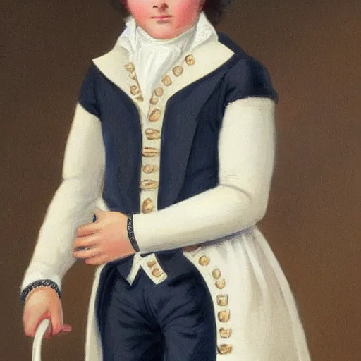 Image similar to regency era painting of a young paul mccartney