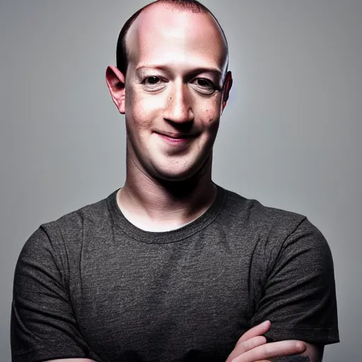 Image similar to Photography of Bald Mark Zuckerberg