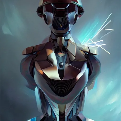 Image similar to scifi futurism automaton minimalism chrome by peter mohrbacher art Hajime Sorayama airbrush hyperrealism model abstract shatter fragments cubism futurism