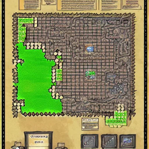 Prompt: rpg dungeon map