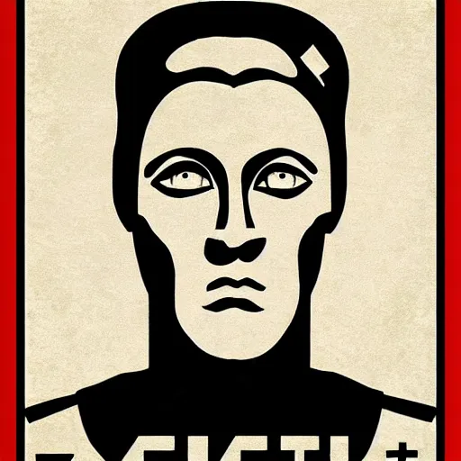 Prompt: esoteric orwellian art, nineteen eighty - four art deco, face, propaganda poster, totalitarian art