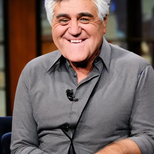 Prompt: a 4 k photo of jay leno with very very very gray!!! skin and black dots!!! instead of eyes, professional photo, volumetric lighting, unreal engine 5, very detailed photo, jay leno with gray skin