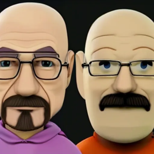 Prompt: walter white as an 3d cartoon character