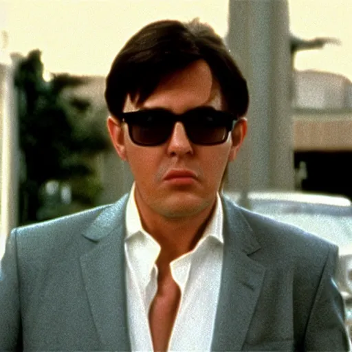 Prompt: a film still from the film Risky Business