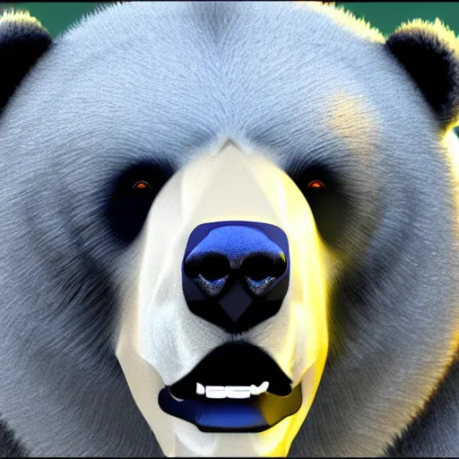 Image similar to guru the bear, photorealistic