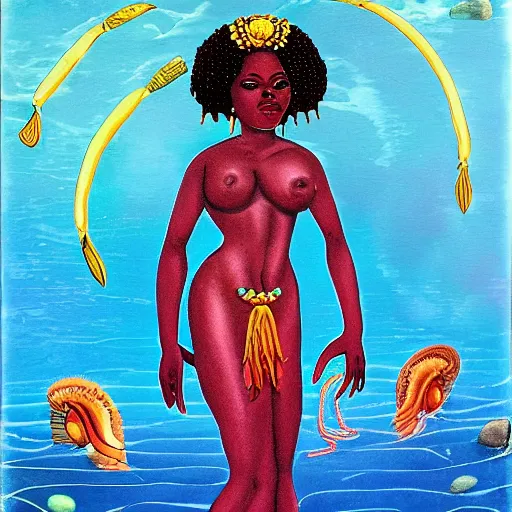 Prompt: the goddess yemoja