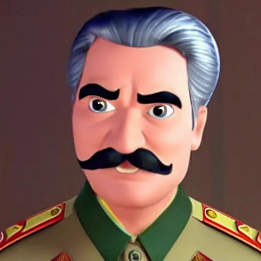 Prompt: Joseph Stalin in a Disney Pixar Movie, animated - 4