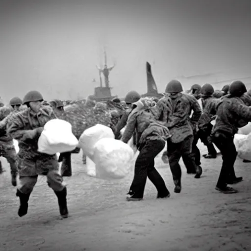 Image similar to d - day pillow fight