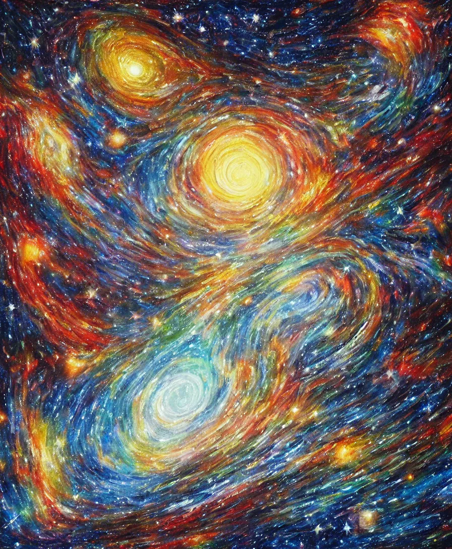 Prompt: painting of truth of the universe, highly detailed