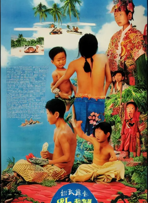 Image similar to poster for an film called the chinese child's journey in the philippine islands, 8 k, hd, photo by slim aarons