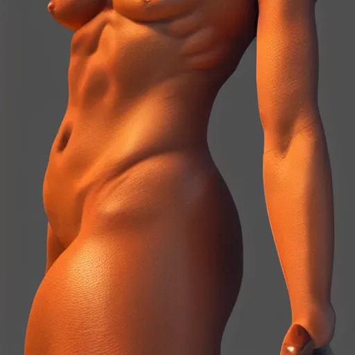 Image similar to human figure, highly detailed photorealistic 3d render hyper realism 8k octane