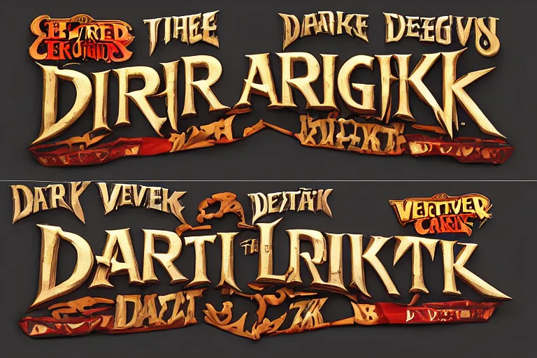 Image similar to 3d sculpt of an arched sign for a circus called 'the dark metal carnival', League of Legends, red dead redemption2, overwatch, artstaton, digital illustration