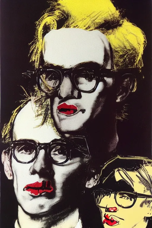 Image similar to andy warhol painted by norman rockwell