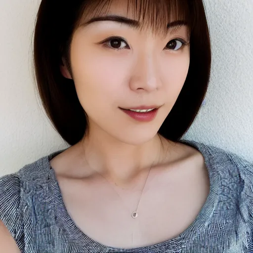 Prompt: face of a 30 years old beautiful Japanese woman