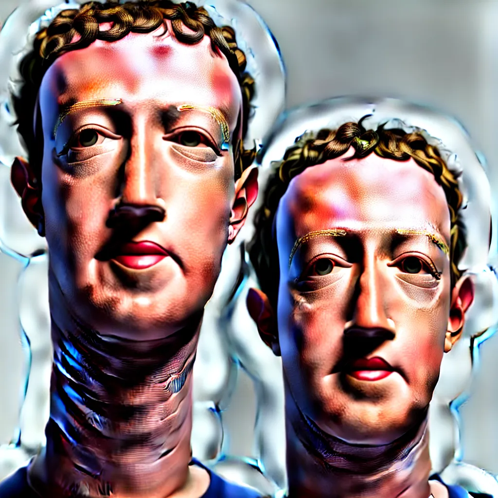 Prompt: one mark zuckerberg staring into your soul, photo, 4 k