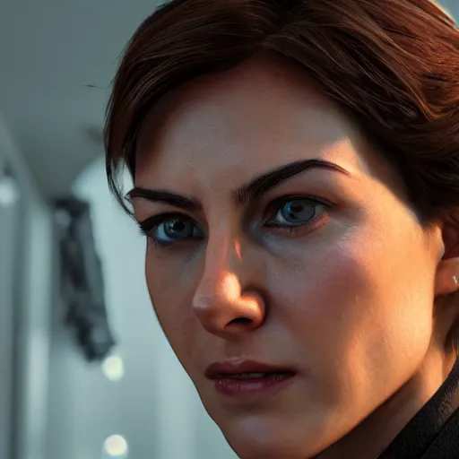 Prompt: female version of tom cruise, portrait, photorealistic, ultra - detailed, hdr shot, unreal engine rendering 4 k