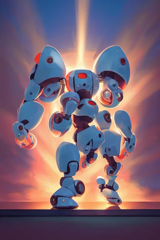 Image similar to metabots medabots medarotto medarot robot minimalist comics, behance hd by jesper ejsing, by rhads, makoto shinkai and lois van baarle, ilya kuvshinov, rossdraws global illumination ray tracing hdr radiating a glowing aura