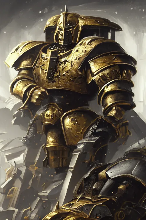 Image similar to armor portrait heros warhammer 4 0 k horus heresy fanart - the primarchs emperor by johannes helgeson animated with vfx concept artist & illustrator global illumination ray tracing hdr fanart arstation zbrush central hardmesh 8 k octane renderer comics stylized