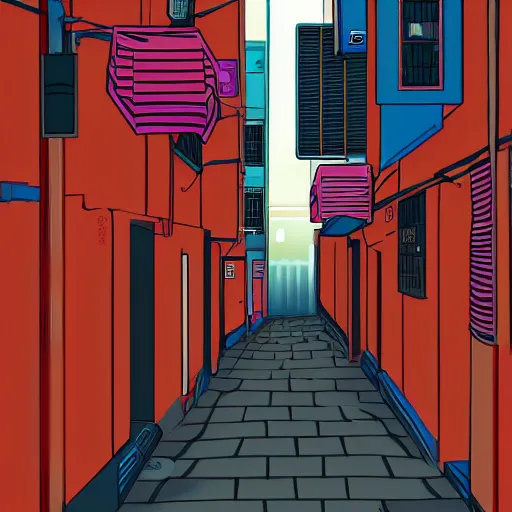 Image similar to salary man in small alley in golden gai, vaporwave nostalgia, commodore 6 4, visual novel cg, 8 0 s anime vibe, kimagure orange road, maison ikkoku, trending on artstation