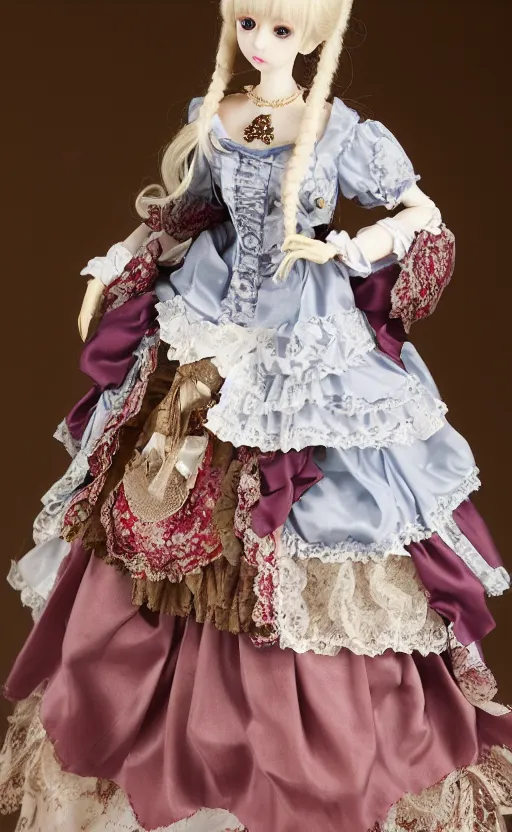 Image similar to dollfie in baroque dress