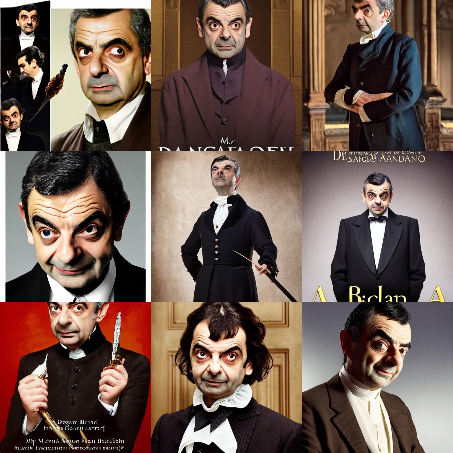 Prompt: mr bean ( rowan atkinson ) plays ( ( ( vicomte de valmont ) ) ) in the play dangerous liaisons, on a stage. dramatic, ( ( richard iii ) ), sharp focus, photorealistic, ( ( theatrical ) ), dramatic, directed by denis villeneuve, 2 0 2 2 movie poster painted by guillermo del toro