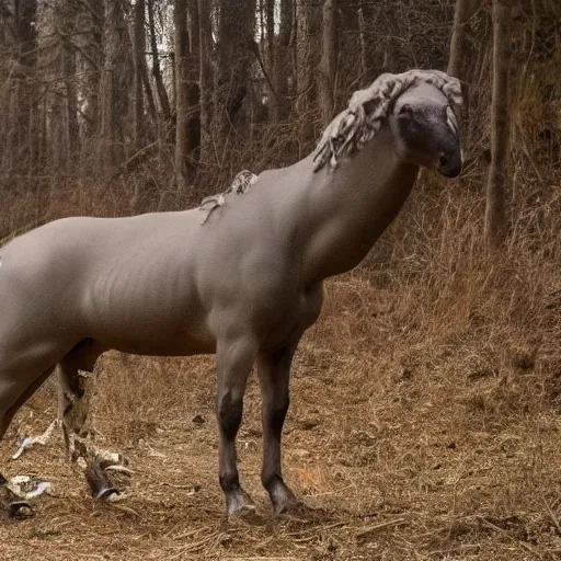 Prompt: photo of a mythical creature as a real animal