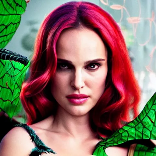 Image similar to Natalie Portman as poison ivy