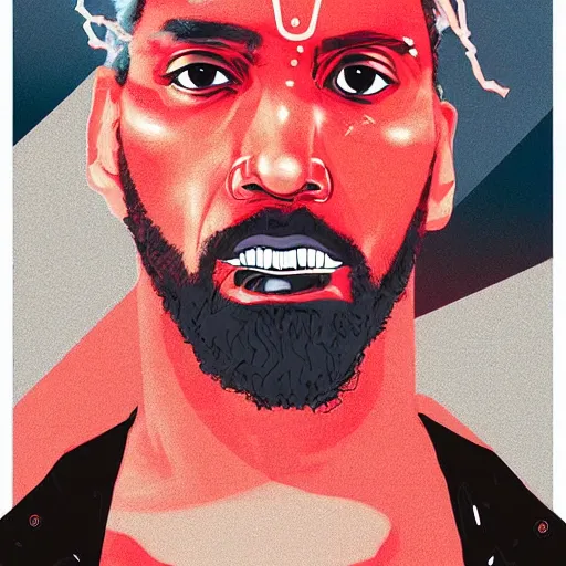 Image similar to a cybernetically enhanced portrait of kawhi leonard by conrad roset, hyperdetailed, cyberpunk, cool, trending on artstation