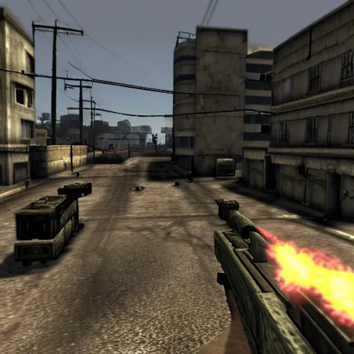 Image similar to ingame screenshot of modern warfare 2