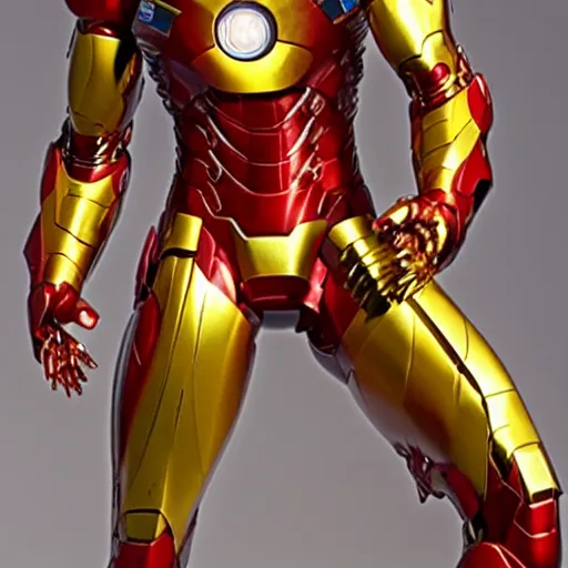 Image similar to golden sculpture of Iron Man