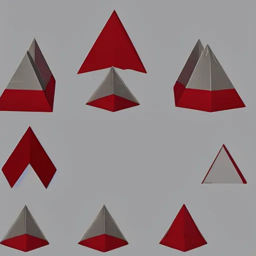 Image similar to concept art, highly - polygonal, oldschool 8 0 s pyramid!!! triangular!!! cardboard!!! soviet ussr milk pack, blue, red and white, in game pathologic 2, unreal engine,