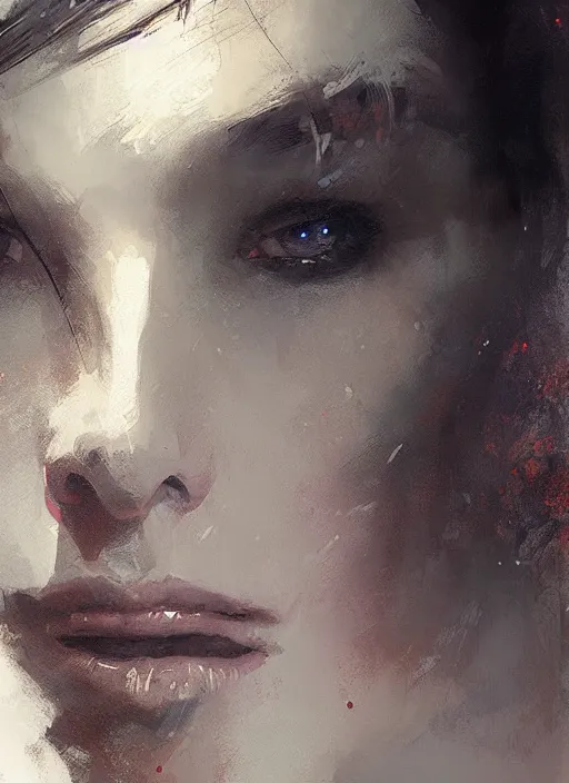 Prompt: beautiful face, by jeremy mann, by greg rutkowski, by noah bradley, digital painting