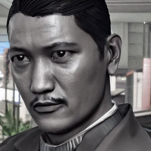 Image similar to Jose Rizal as a Grand Theft Auto character, Hyperrealistic, highly detailed, ornate and intricate, sharp, 8k, rendered in Unreal Engine 5