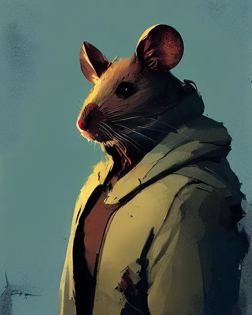 Prompt: mouse king portrait, ismail inceoglu