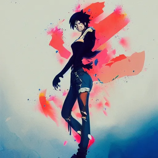 Image similar to a ultradetailed full body portrait of lufy in one piece, by conrad roset, greg rutkowski and makoto shinkai trending on artstation