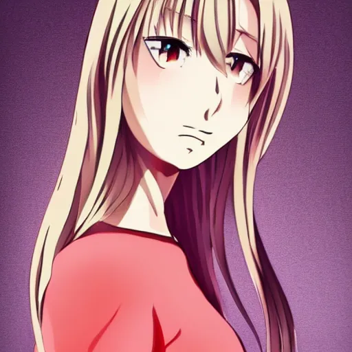 Image similar to an adult woman, potrait, award winning, trending, anime style