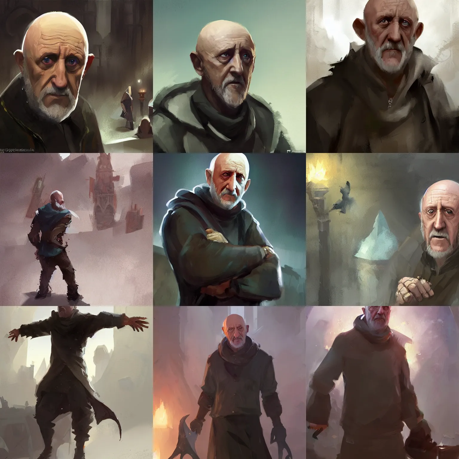 Prompt: mike ehrmantraut in runescape, greg rutkowski