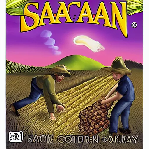 Image similar to black robber stealing corn in catan