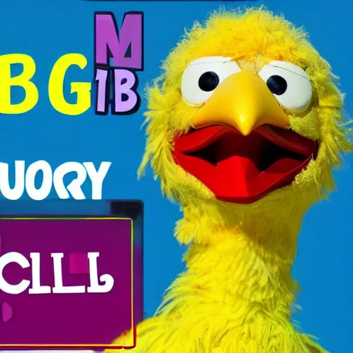 Prompt: big bird lofi beats to chill and study to 2 4 / 7