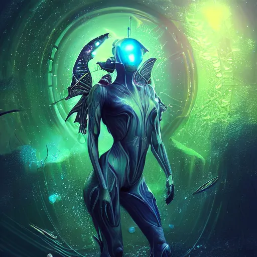 Image similar to ultra realistic illustration of android fairy, alien homeworld, swamps, snails, beautiful, advanced technology, warframe, special effects, colorful lights, space ship in the distance, intricate, highly detailed, digital painting, artstation, concept art, smooth, sharp focus, illustration, art by artgerm and tim mcburnie and anato finnstark