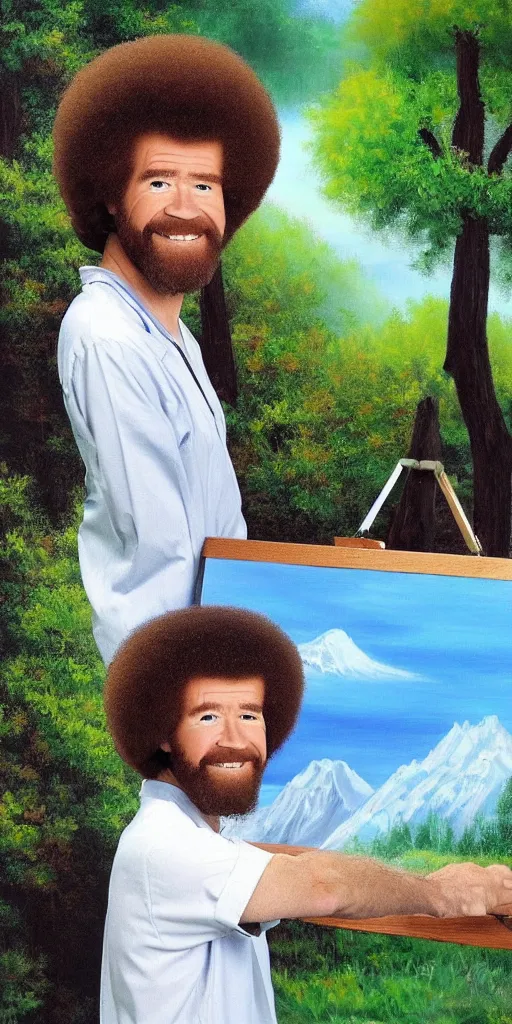 Image similar to bob ross painting