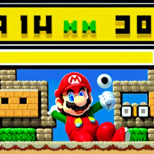 Image similar to super mario maker 3 gameplay