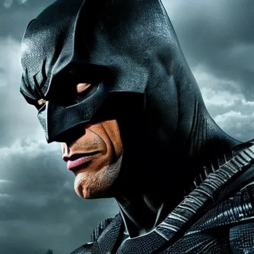 Image similar to Dwayne Johnson as Batman 4K quality