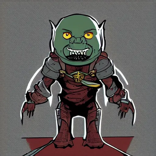 Image similar to elon musk as a ork in the lord of the rings adobe illustrator, trending on pixiv, behance