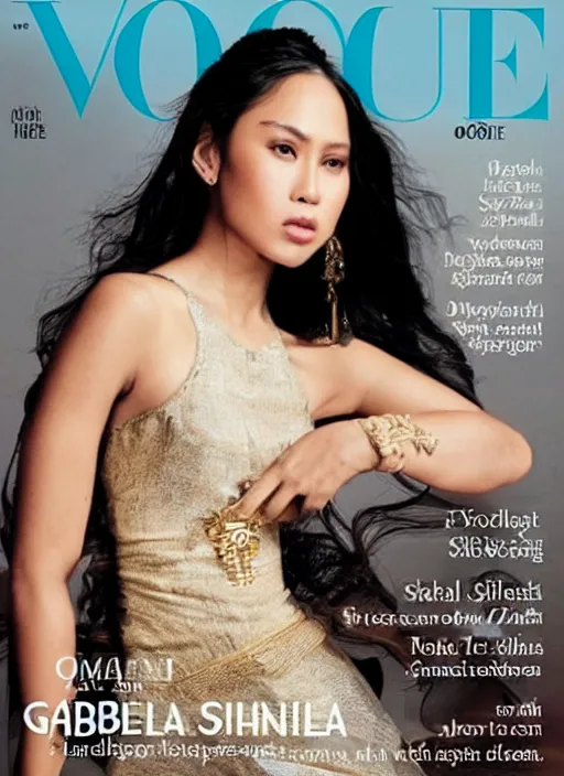 Prompt: Gabriela Silang on the cover of Vogue