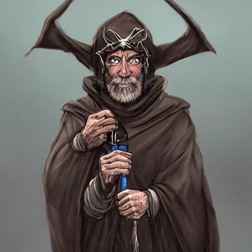 Image similar to joe biden wizard in a dark cloak summoning satan, concept art, fantasy, fantasy art, trending on artstation, highly detailed, award winning, museum piece