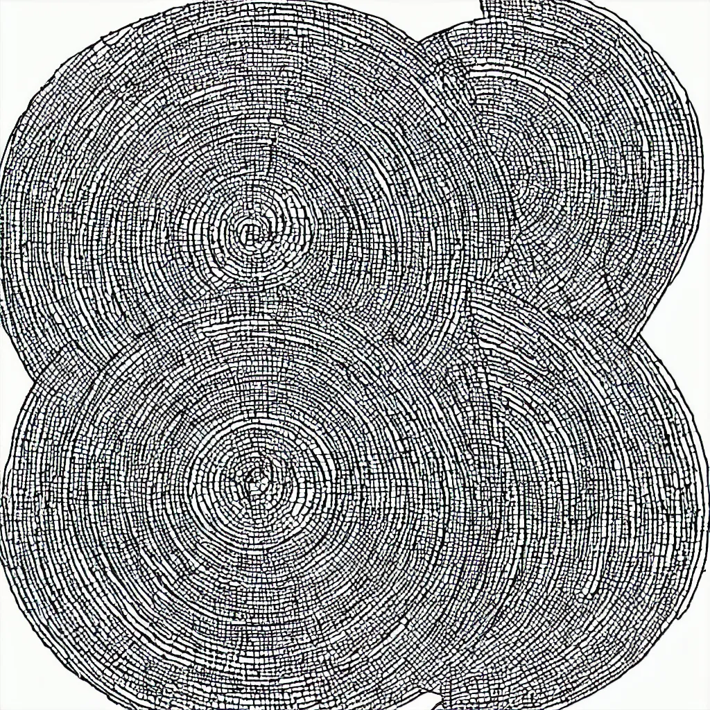 Image similar to one perfect circle, line drawing