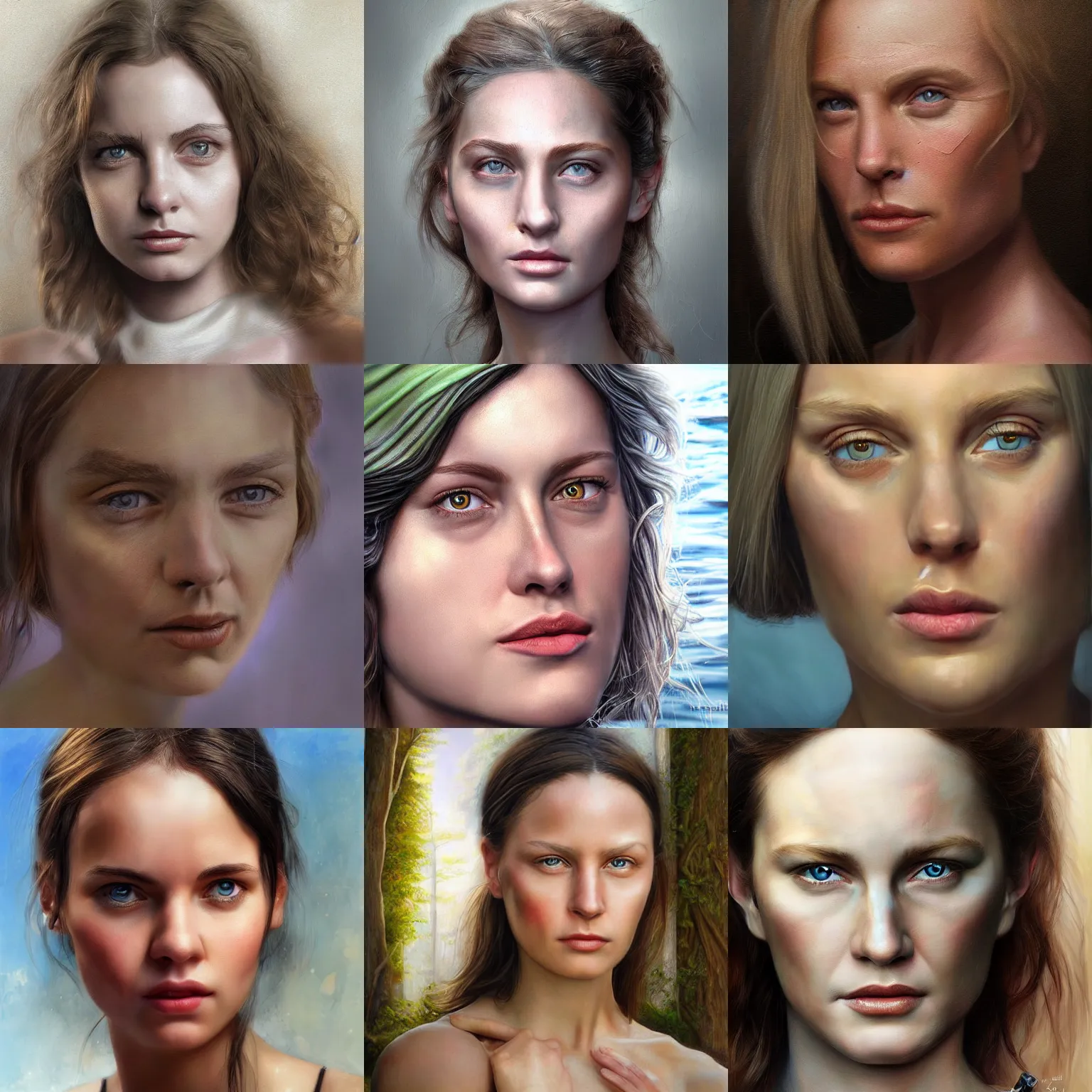 Prompt: portrait of Fran Brow, realistic painting, high definition, digital art, matte painting, very detailed, realistic