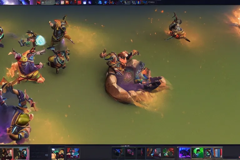 Image similar to online broadcast twitch dota 2 channel design, blender